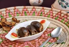 مكدوس بحشوة الجوز الحار مكدوس بحشوة الجوز الحار
